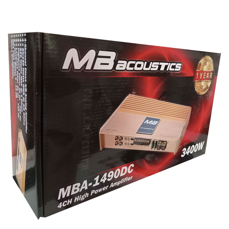 آمپلی فایر خودرو  ام بی آکوستیکس مدل MBA-1490DC