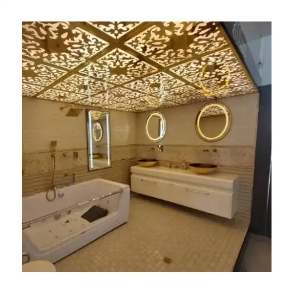 تایل سقفی آسمان مجازی مدل 1201 سایز 29.5x29.5 سانتی متر بسته 4 عددی