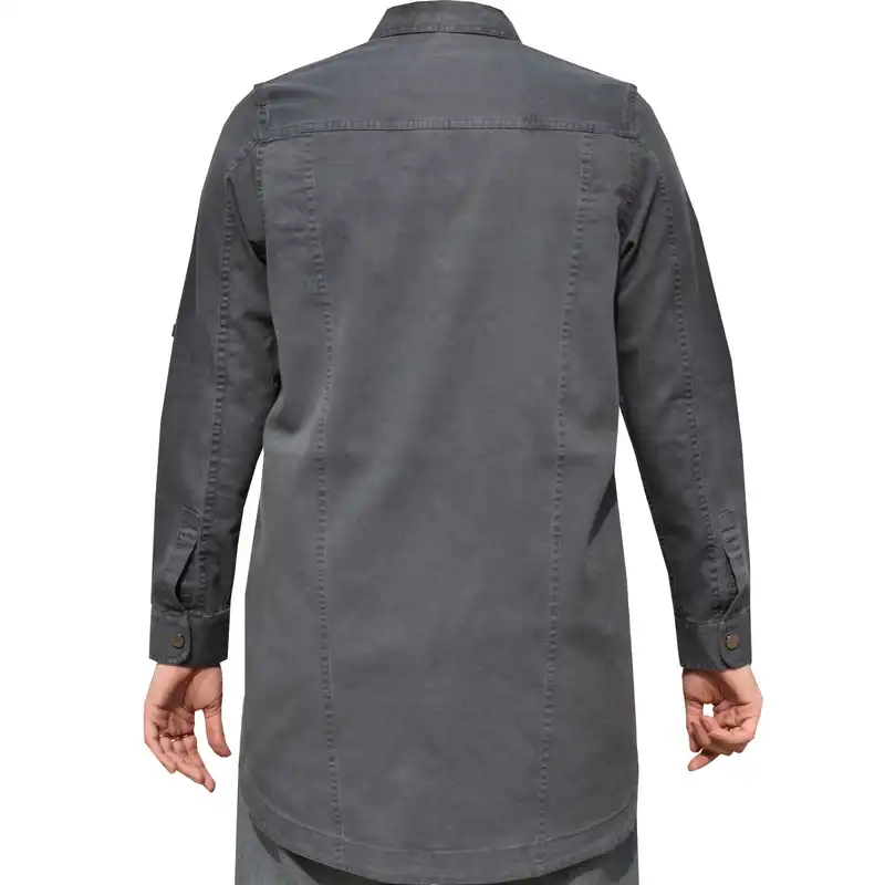 مانتو زنانه پایتی جامه مدل کتان دو جیب کد 14562842