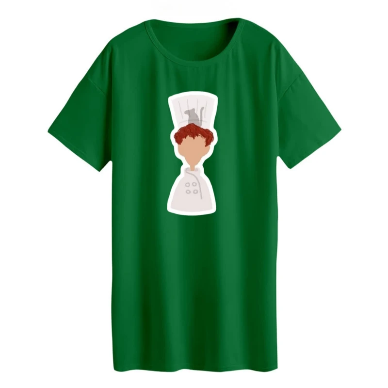 تی شرت لانگ زنانه جک اند جونز مدل  موش سرآشپز کد 2