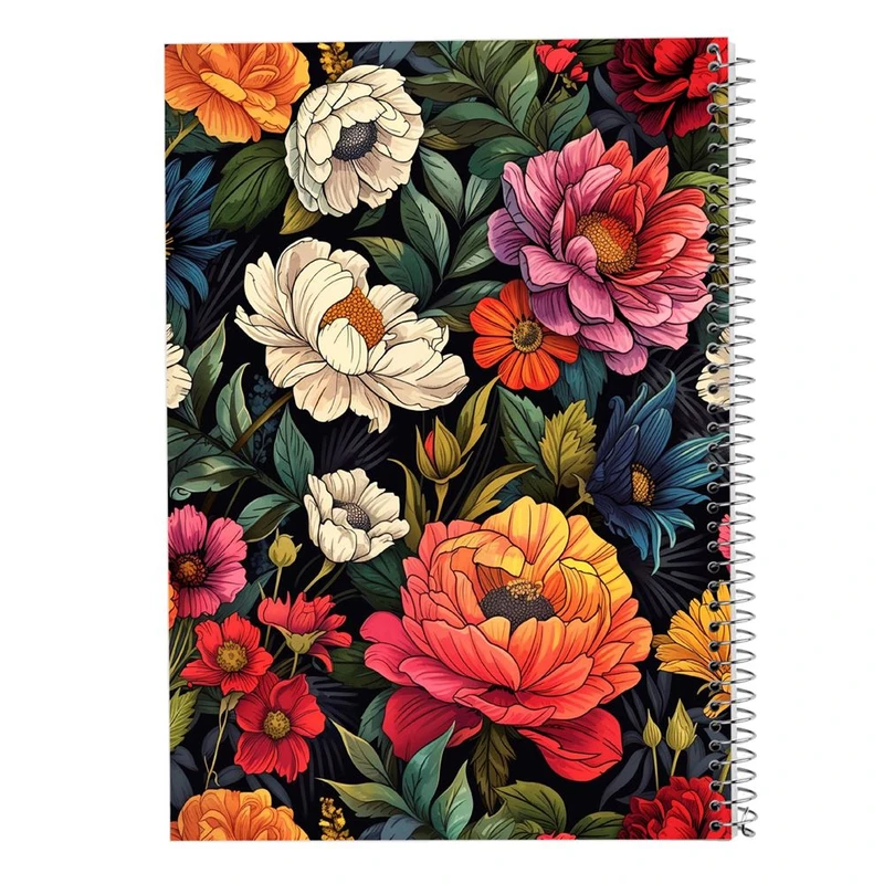 دفتر ژورنال نویسی 50 برگ مدوپد مدل نقطه ای طرح گل کد DF15902