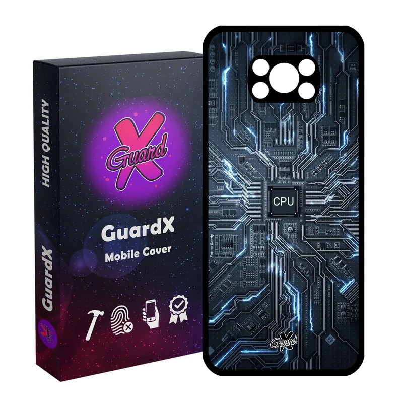 کاور گارد ایکس طرح CPU مدل Glass10504 مناسب برای گوشی موبایل شیائومی Poco X3 NFC/Poco X3/Poco X3 Pro