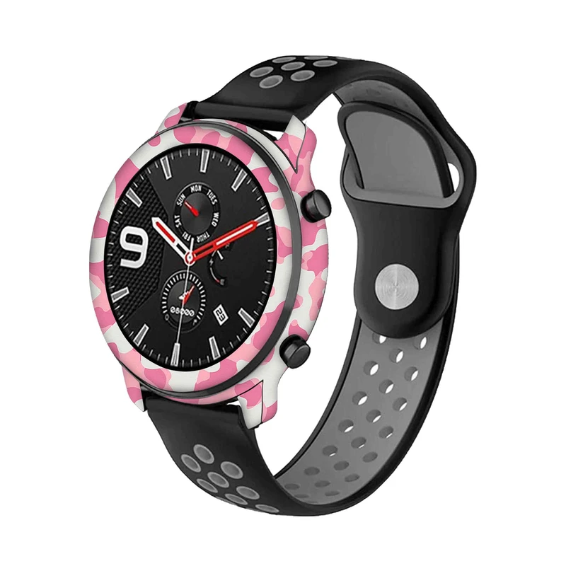  برچسب ماهوت طرح Army-Pink مناسب برای ساعت هوشمند شیائومی Amazfit GTR 47mm