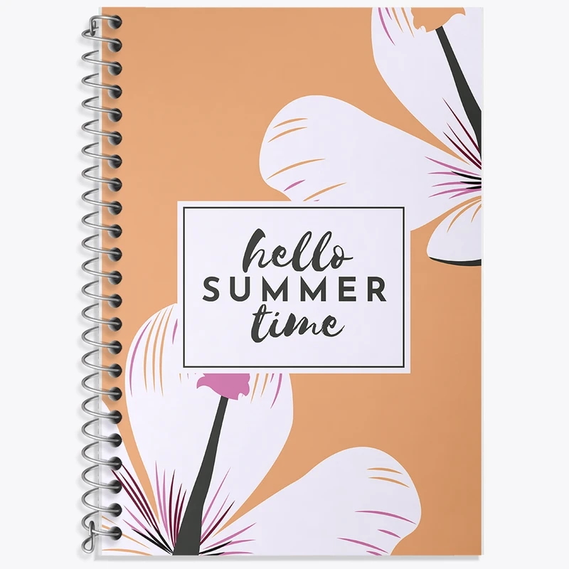 دفتر زبان 50 برگ خندالو مدل سه خط طرح تابستان کد F2311