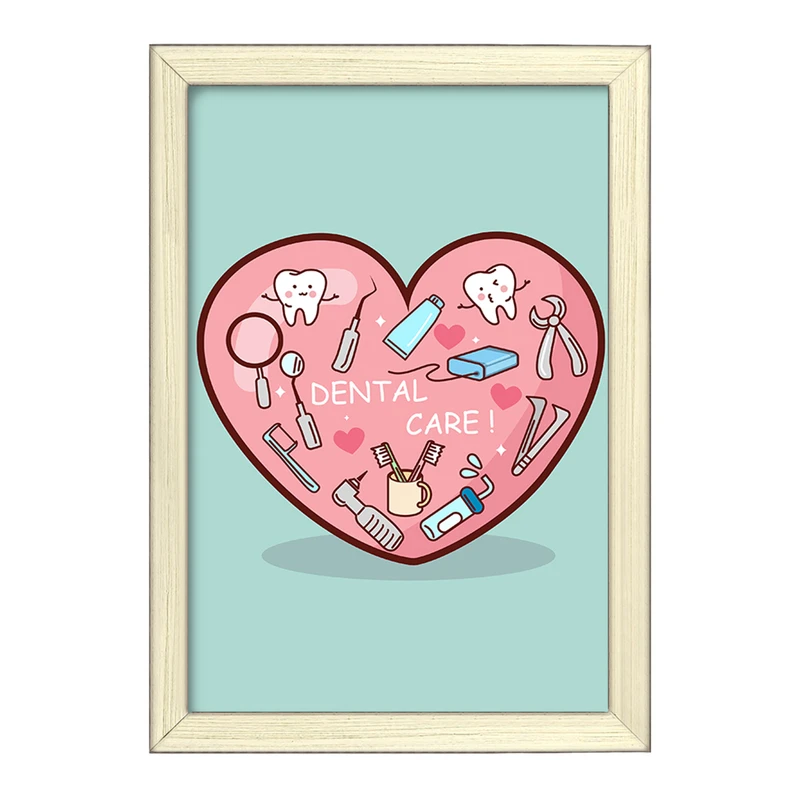 تابلو خندالو طرح دندان و دندان پزشکی کودکانه کد 36776