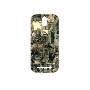 MAHOOT Collage of Skyscraper Cover Sticker for HTC Desire 500