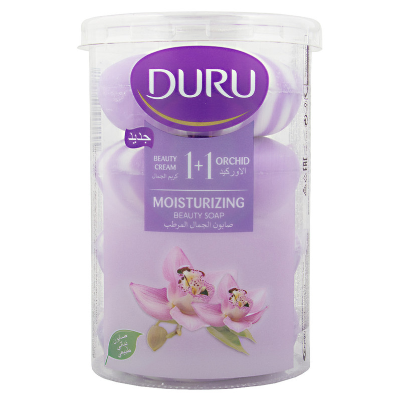صابون شستشو دورو مدل ORCHID وزن 110 گرم بسته 4 عددی