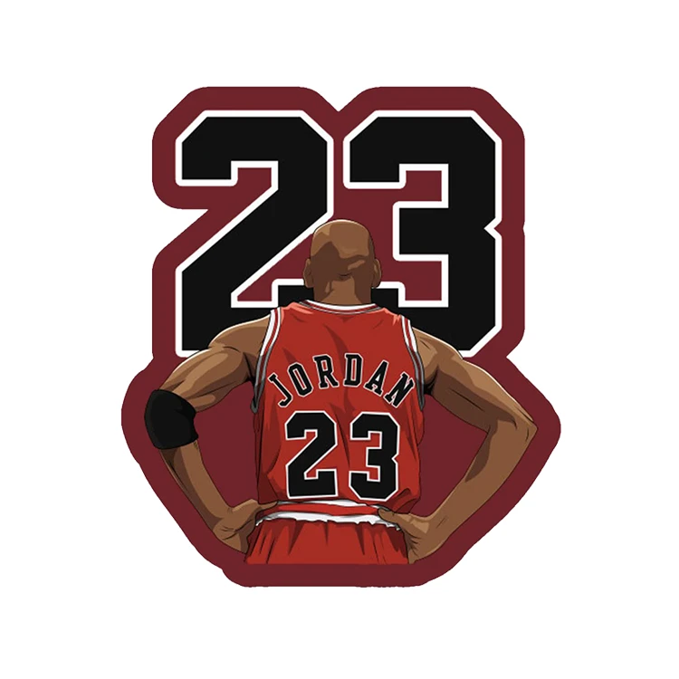 استیکر پارچه و لباس پاد آفرین مدل جردن بسکتبالیست کد 2051