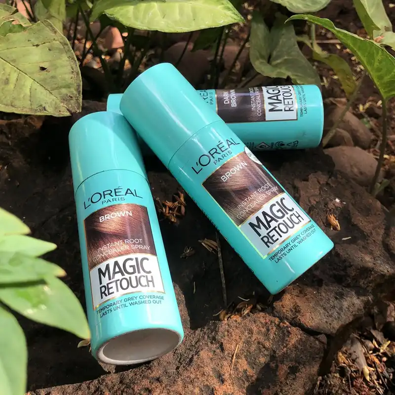 اسپری کانسیلر مو لورآل سری Magic Retouch مدل Dark Brown حجم 75 میلی لیتر