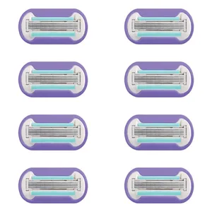 تیغ یدک ژیلت مدل ونوس سری Deluxe smooth Swirl بسته 8 عددی