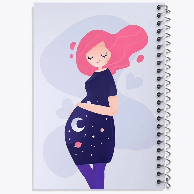 دفتر مشق 100 برگ خندالو طرح بارداری کد 26692