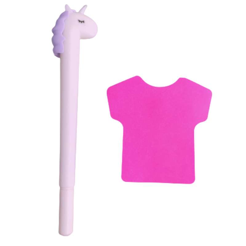 روان نویس مدل یونیکورن 3 به همراه کاغذ یادداشت چسب دار