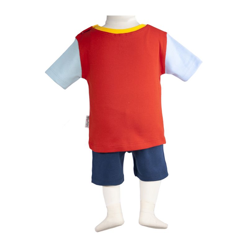 ست تی شرت و شلوارک نوزادی آدمک مدل  مانستر کد 160801 -  - 4