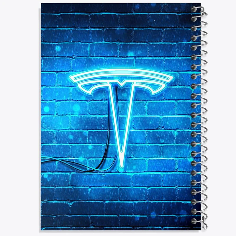 دفتر لیست خرید 50 برگ خندالو طرح تسلا tesla کد 30699