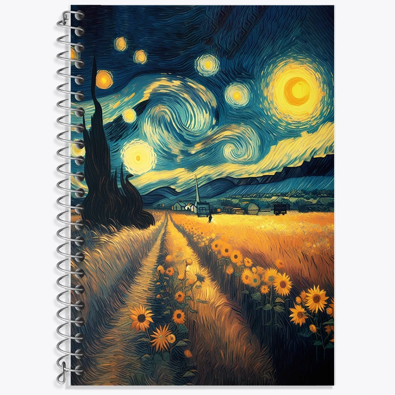 دفتر نت موسیقی 50 برگ خندالو طرح شب پر ستاره کد F5099