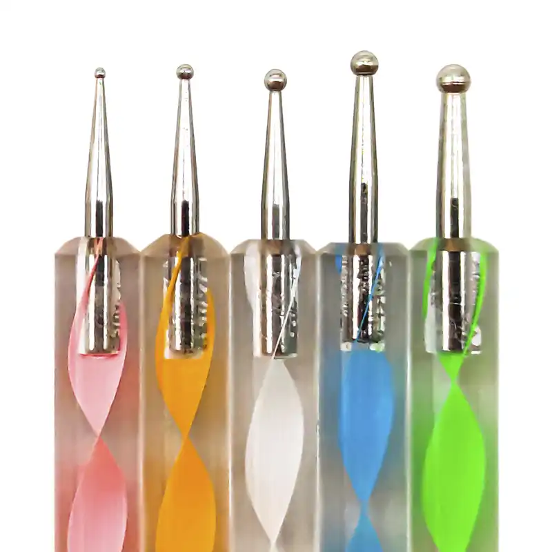 قلم طراحی ناخن مدل داتینگ مجموعه 10 عددی