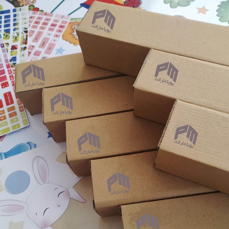برچسب لپ تاپ پویا مارکت طرح گربه کتابخوان کد 470
