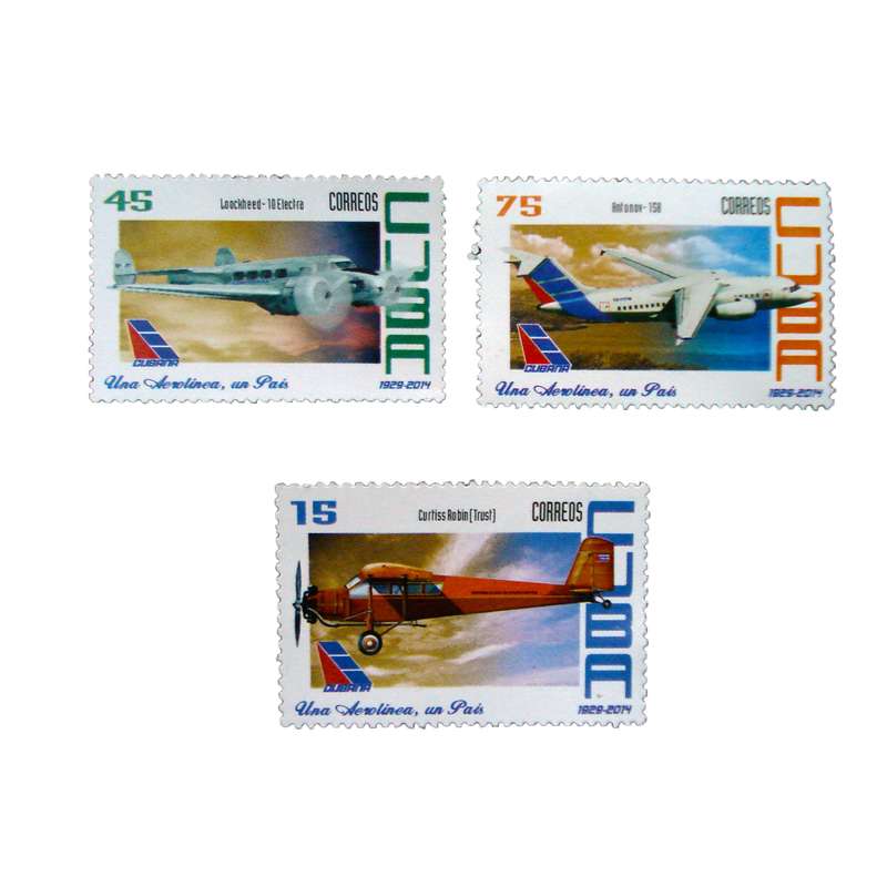 تمبر یادگاری مدل هواپیما کد c-633 بسته 3 عددی