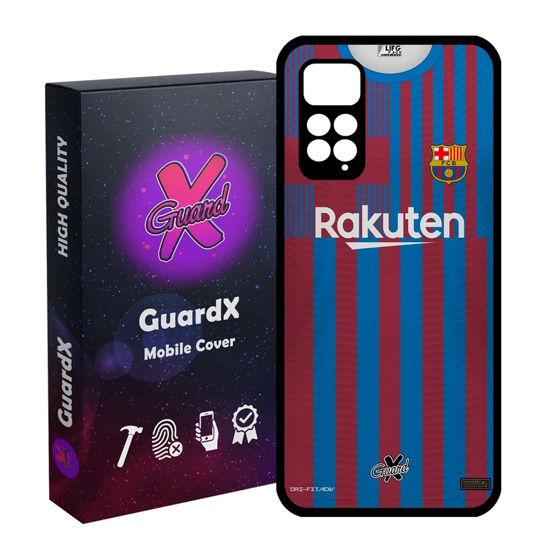 کاور گارد ایکس طرح بارسلونا مدل Glass10359 مناسب برای گوشی موبایل شیائومی Redmi Note 11 Pro 4G/5G