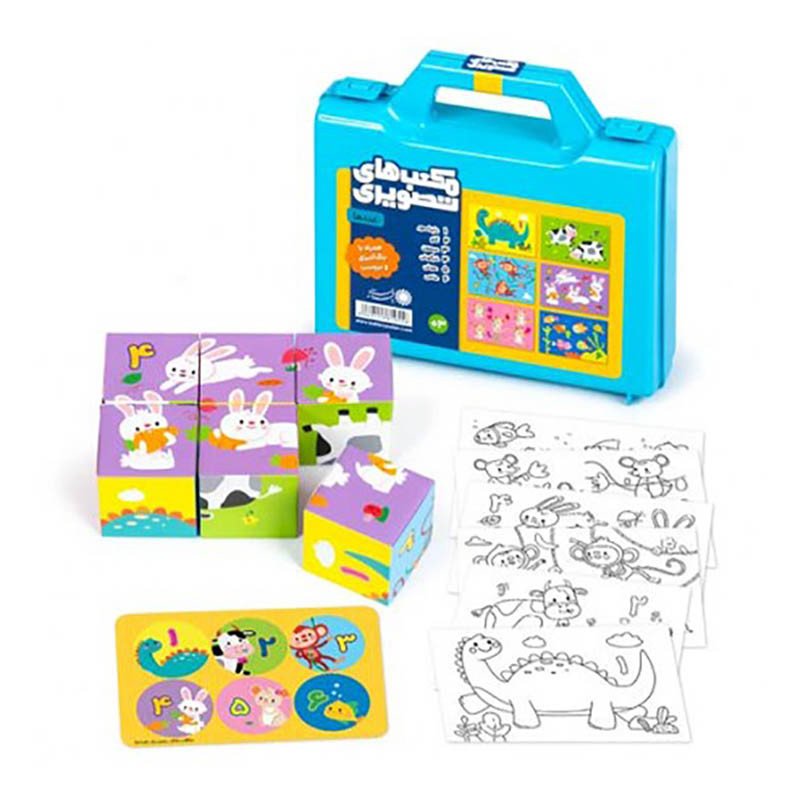 بازی آموزشی اعداد مدل مکعب تصویری