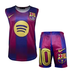 ست تاپ و شلوارک ورزشی مردانه مدل بارسلونا 112