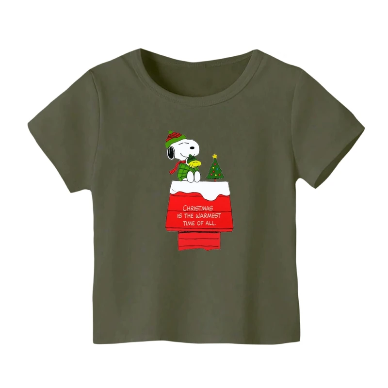 تی شرت آستین کوتاه بچگانه مدل اسنوپی کریسمس کد 10