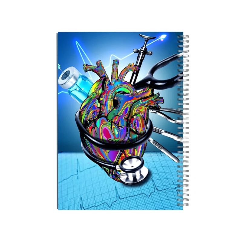 دفتر مشق ۱۰۰ برگ طرح قلب مدل آراز رسام 