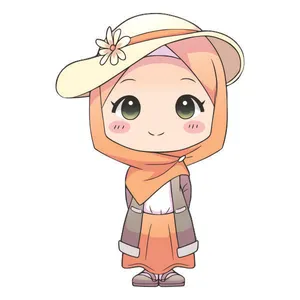 استند تولد طرح دختر باحجاب کد 60