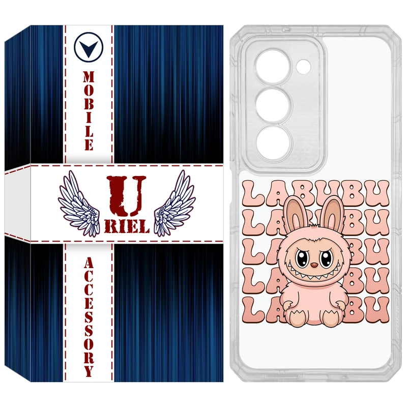 کاور یوریل مدل Clear کد 133 طرح لبوبو مناسب برای گوشی موبایل شیائومی Redmi 15 4G