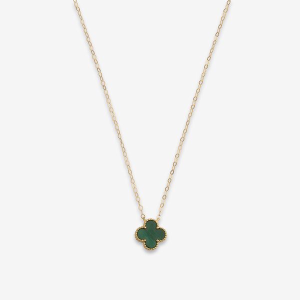 گردنبند طلا 18 عیار زنانه با زنجیر حلقه‌ای (فلامینگو) ناریا مدل ونکلیف کد SH26-18-GR