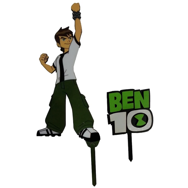 تاپر تزیین کیک بهگز مدل Ben 10 مجموعه 2 عددی