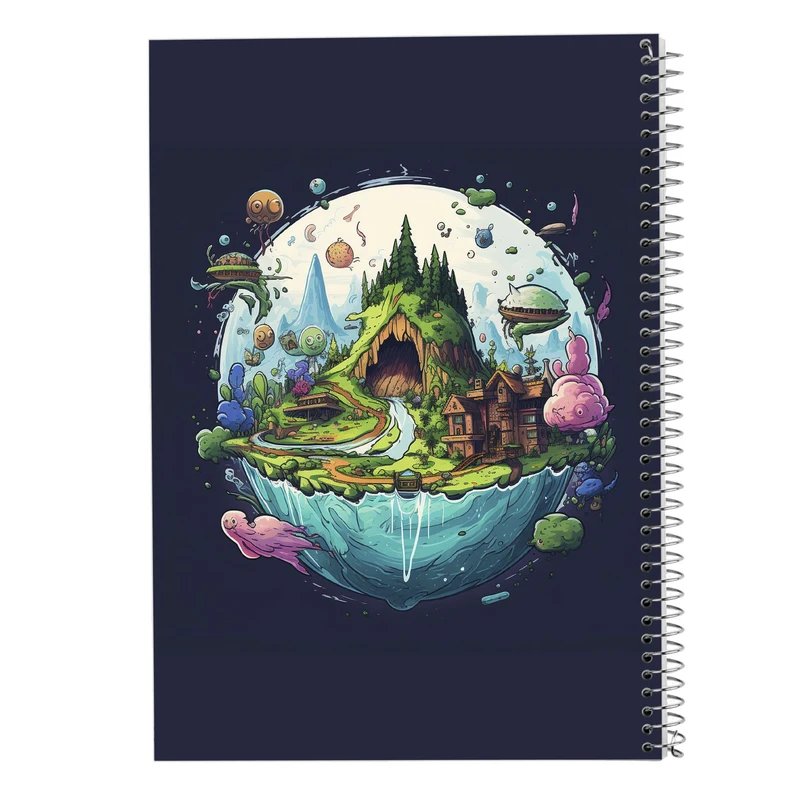 دفتر ژورنال نویسی 50 برگ مدوپد مدل نقطه ای طرح Ghibli کد DF2372