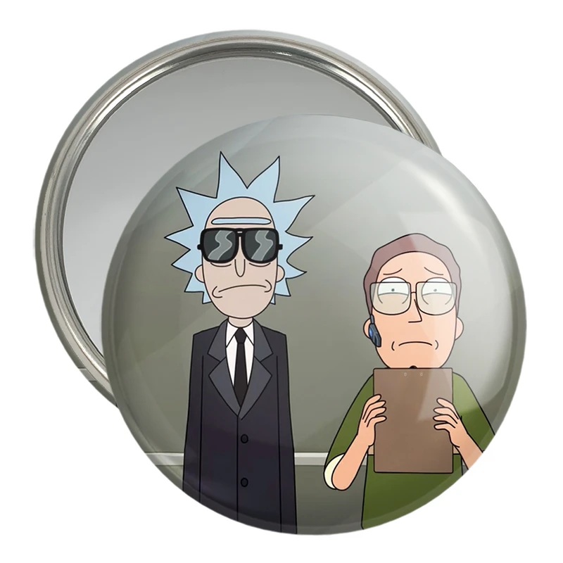 آینه جیبی خندالو مدل انیمیشن ریک و مورتی Rick and Mort کد 26589