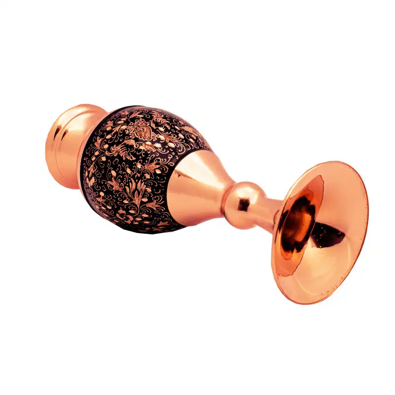 گلدان مسی مدل الماس تراش کد 2501