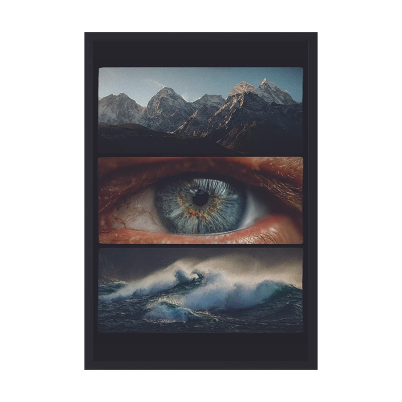 تابلو وین چیتا مدل لایف کد 01 فریم مشکی