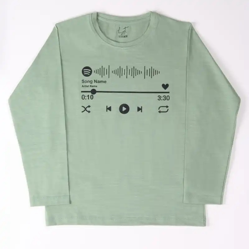 تی شرت آستین بلند بچگانه لینتل مدل ملودی 0072