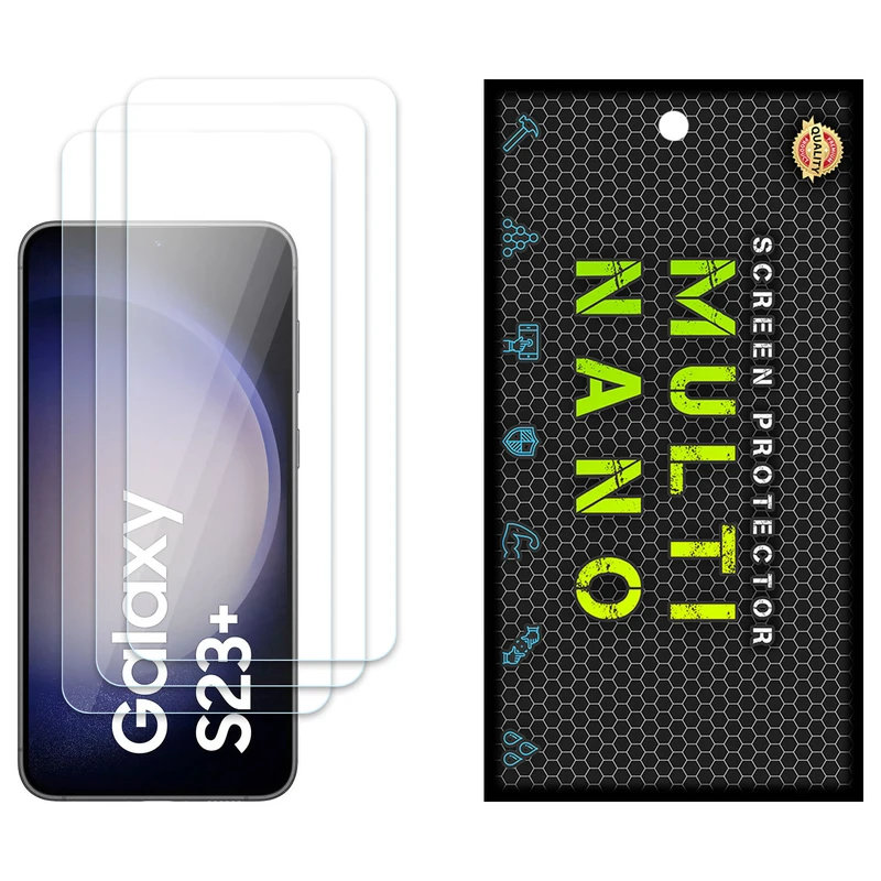 محافظ صفحه نمایش مولتی نانو مدل X-S3N مناسب برای گوشی موبایل سامسونگ Galaxy S23 Plus بسته سه عددی