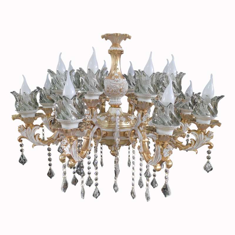 لوستر 12 شعله سپاهان سقف آرا مدل پارمیس کد 6MC118