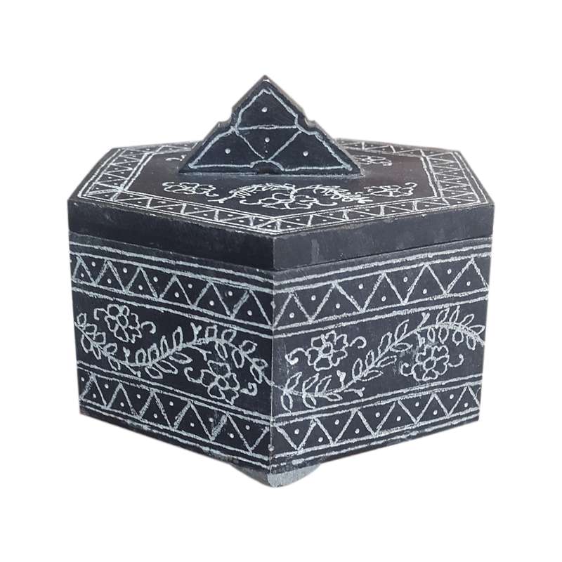 قندان سنگی قلم کاری مدل SRP-1533