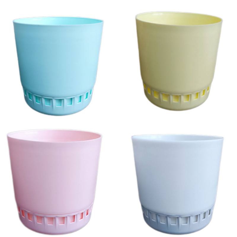 گلدان مدل پلاستیکی طرح زمرد کد 1402بسته 4 عددی