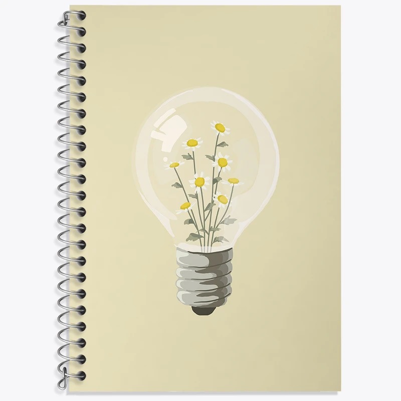 دفتر لغت 50 برگ خندالو طرح گل کد N2566