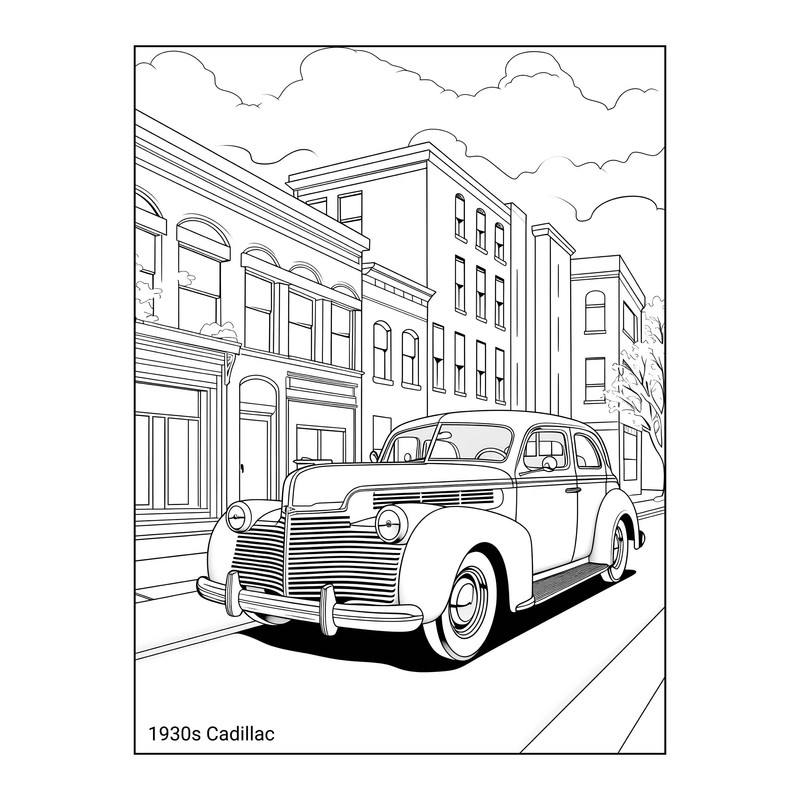 دفتر رنگ آمیزی 25 برگ مدل ماشین های کلاسیک