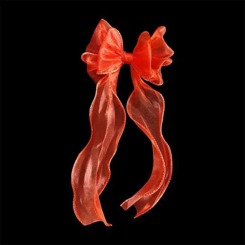 کش مو زنانه مدل پاپیونی حریر دنباله دار