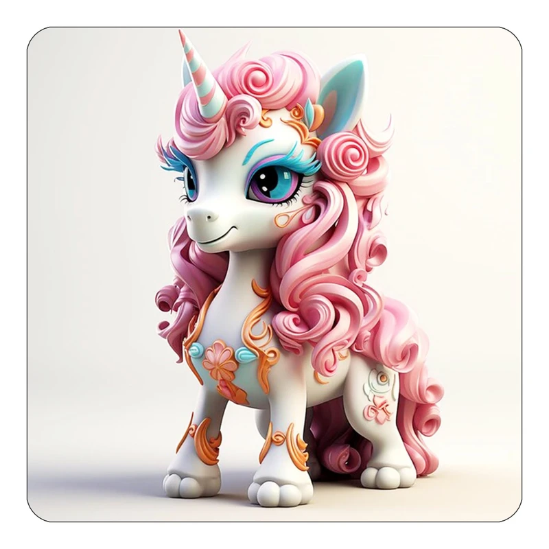 مگنت کاکتی طرح اسب تک شاخ و یونیکورن مدل mp30207