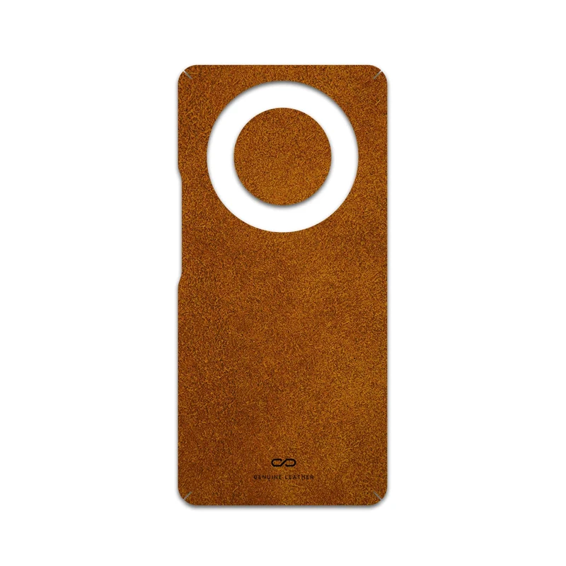 برچسب پوششی ماهوت مدل Brown-Chamois-Leather مناسب برای گوشی موبایل آنر Magic 5 Lite