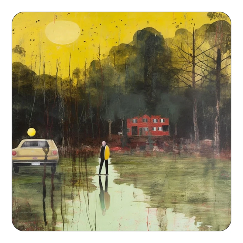 مگنت کاکتی طرح نقاشی رنگ روغن مدل mp71910