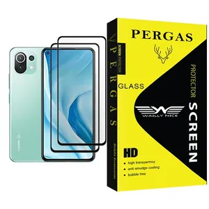 Waily Nice Pergas Glass MIX002 Screen Protector For Xiaomi Mi 11 Lite 5G Pack Of 2