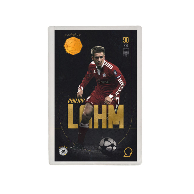طلا گرمی 18 عیار مدوپد مدل LAHM طرح فوتبالی 2025 کد SO10069