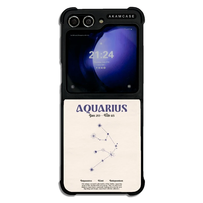 کاور آکام مدل AMC-WSGZFLIP5-ZODIAC-12 مناسب برای گوشی موبایل سامسونگ Galaxy Z Flip 5