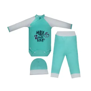 ست 3 تکه لباس نوزادی کد F100 